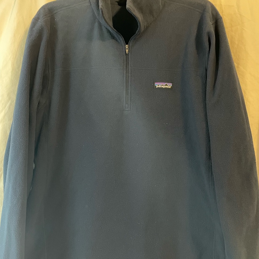 Patagonia Navy Quarter-Zip Fleece Pullover